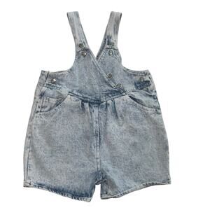 Vintage 80s/90s Joyeux Gamins Happy Kids Acid Wash Overalls size 6x